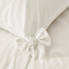 Carmine Washed Cotton European Pillowcases (Set of 2)
